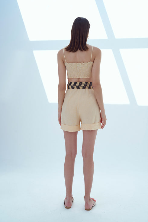 LINEN CROP TOP - Barrus London